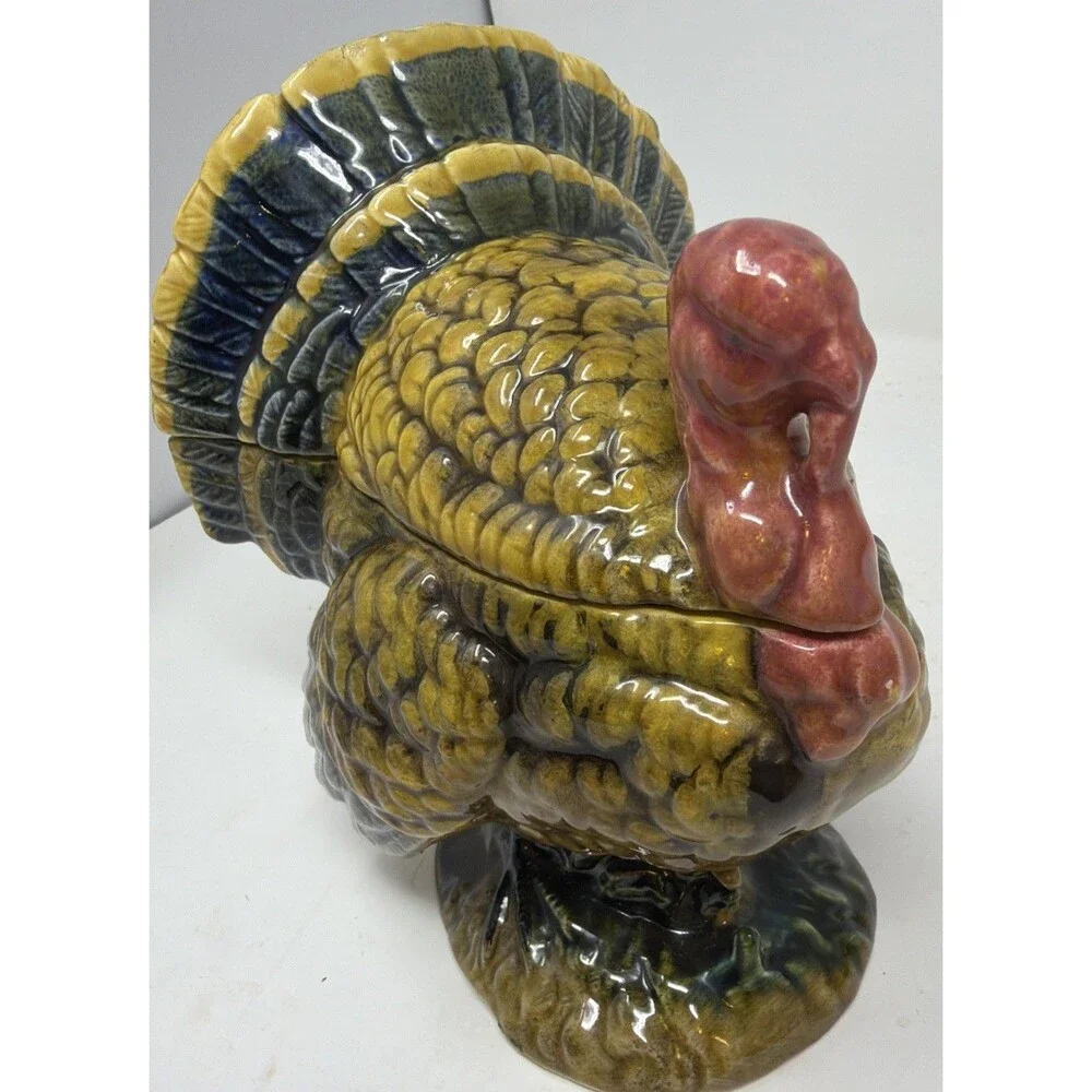 Napcoware Turkey Covered Dish Vintage Japan Thanksgiving